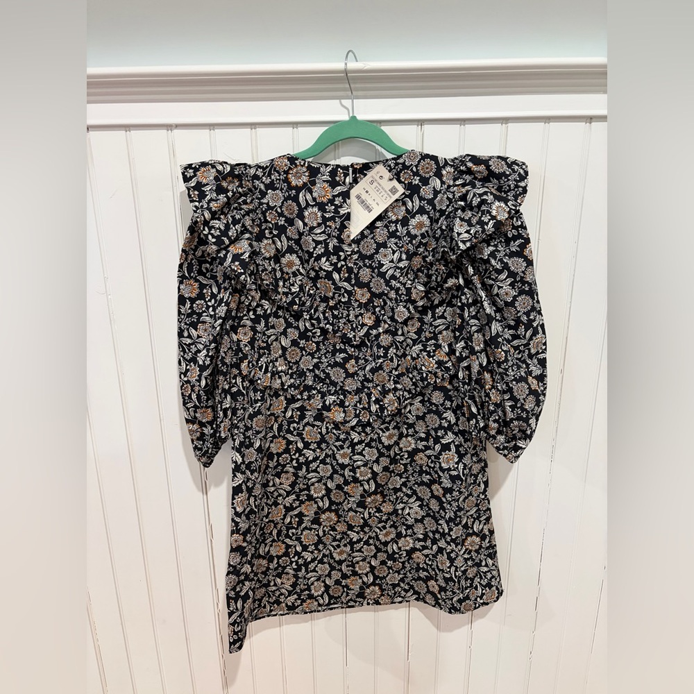 NWT Zara Ruffle Dress - Picture 2 of 4